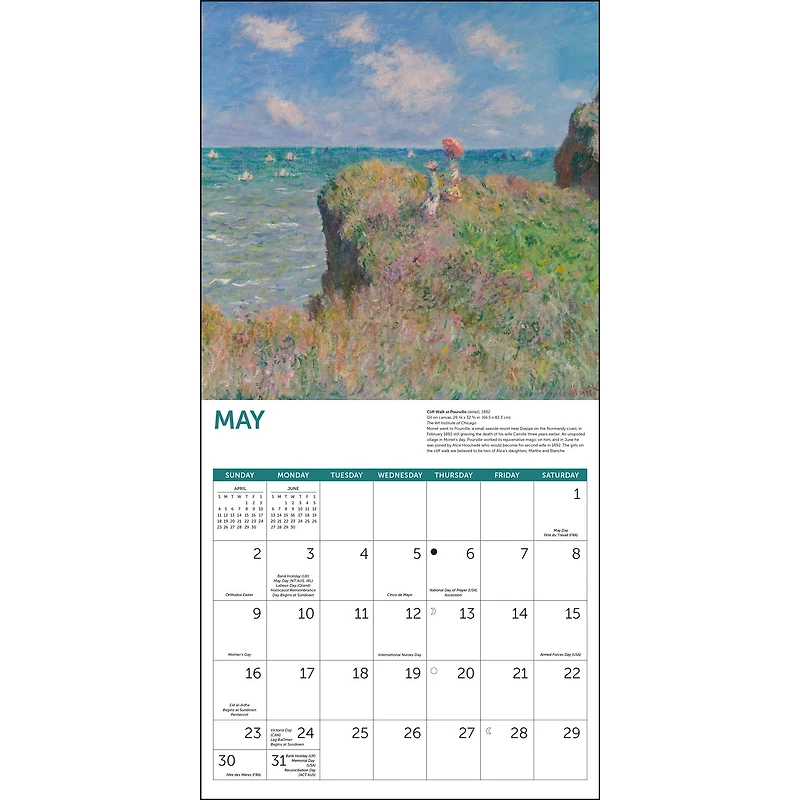 Monet At Sea 2027 Wall Calendar