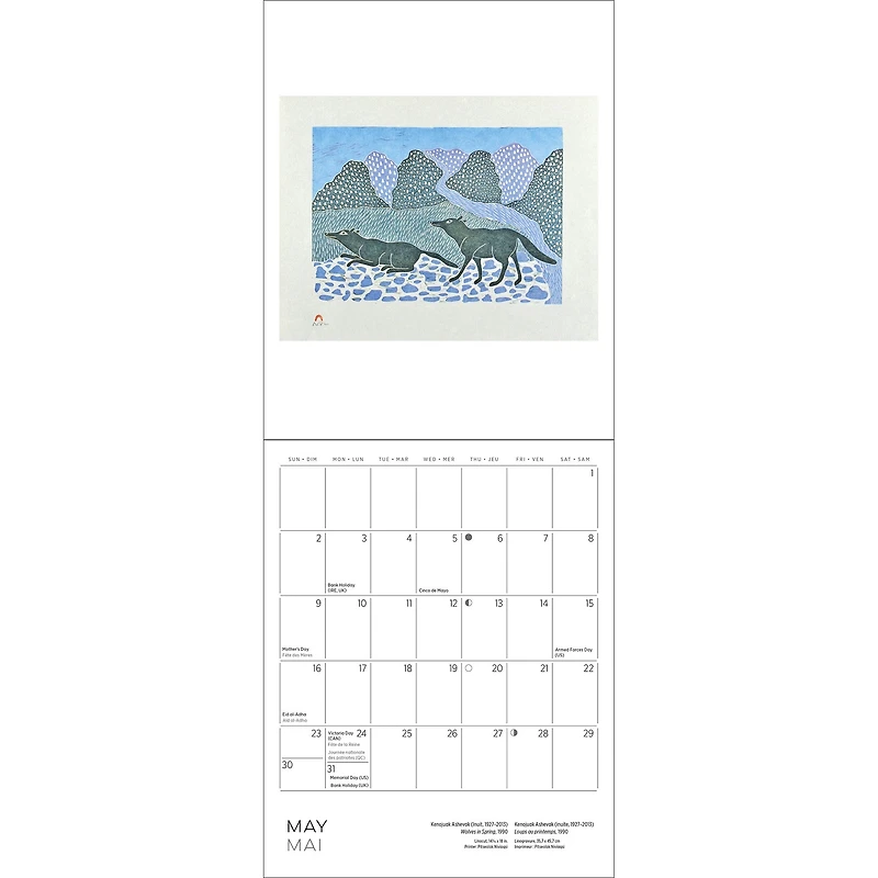 Inuit Art Cape Dorset 2027 Special Edition Wall Calendar