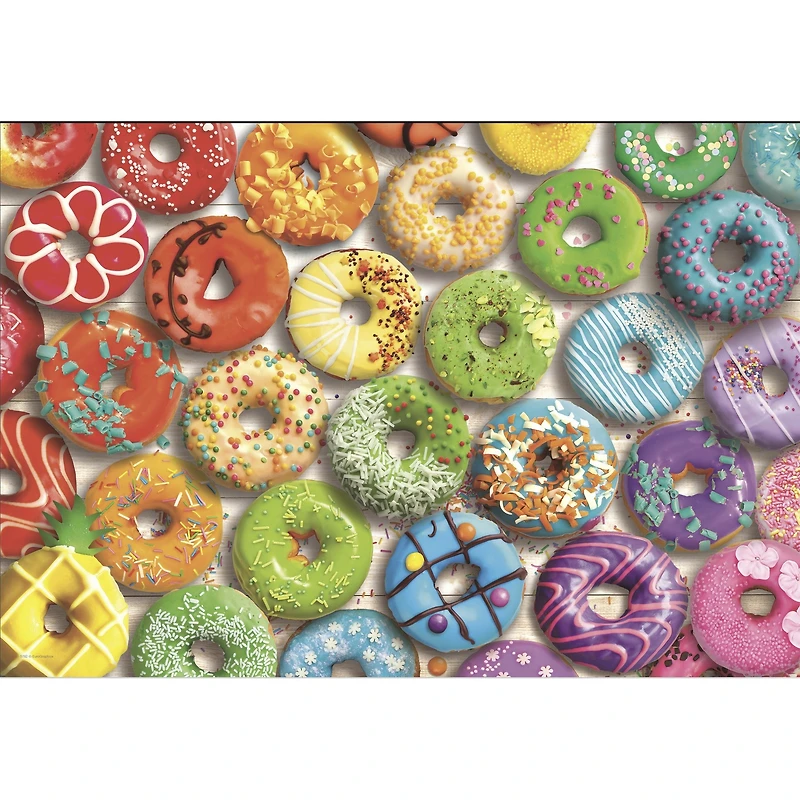 Donut 550 Piece Puzzle in Shaped Tin