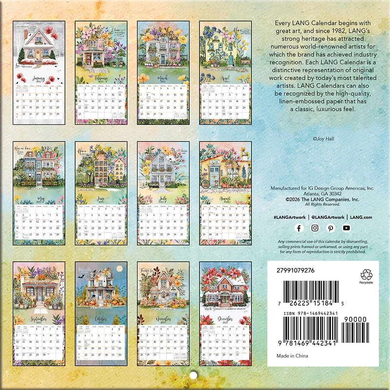 Bless This Home 2027 Mini Calendar
