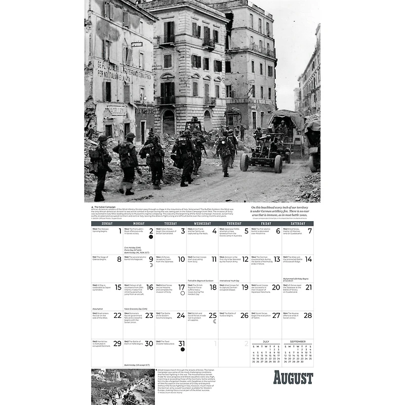 World War II 2027 Wall Calendar