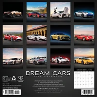 Dream Cars 2026 Wall Calendar
