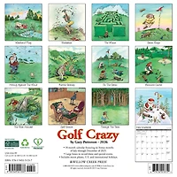 Gary Patterson Golf Crazy 2026 Wall Calendar