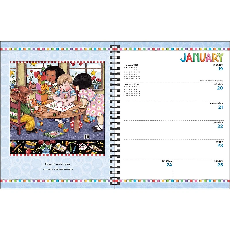 Mary Engelbreits You Are A Work Of Art 2026 Engagement Calendar