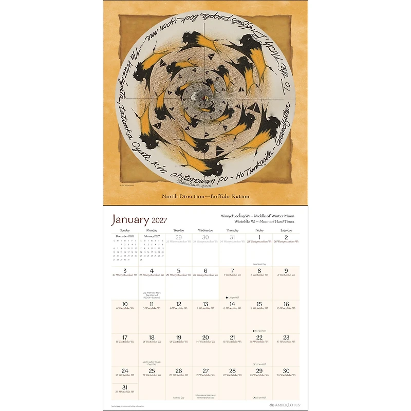 Lakota Way 2027 Wall Calendar - Online Only
