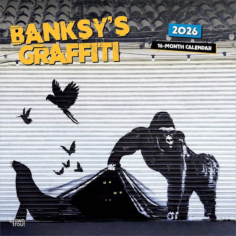 Banksy Graffiti 2026 Wall Calendar