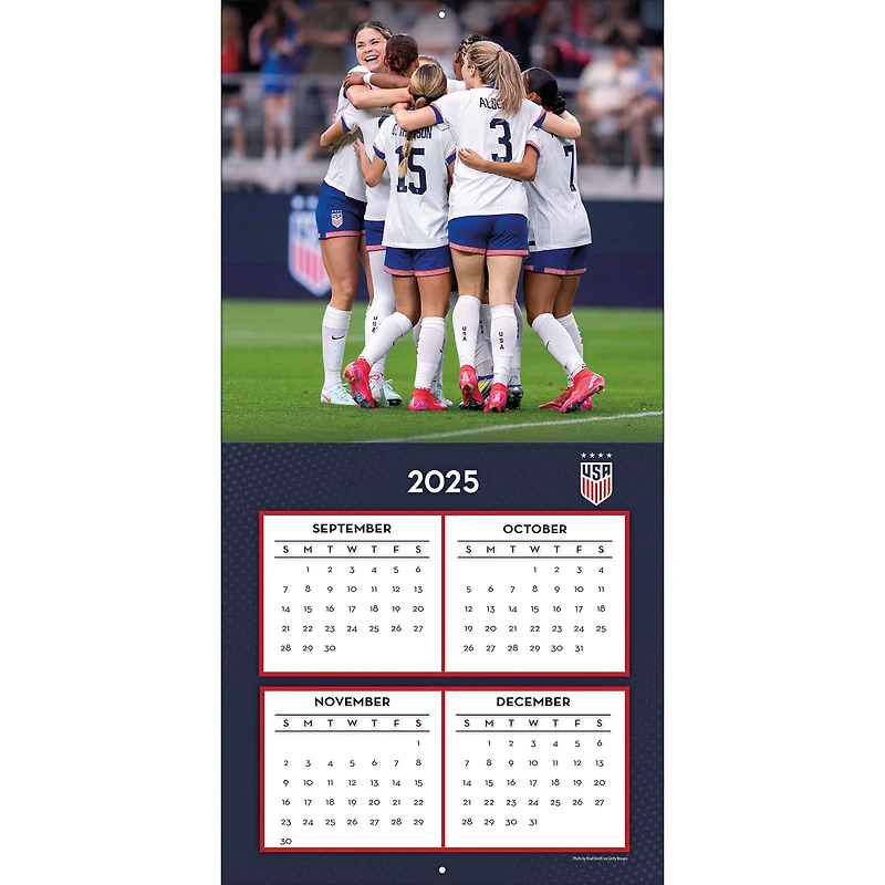US Women's Soccer Team 2026 Wall Calendar
