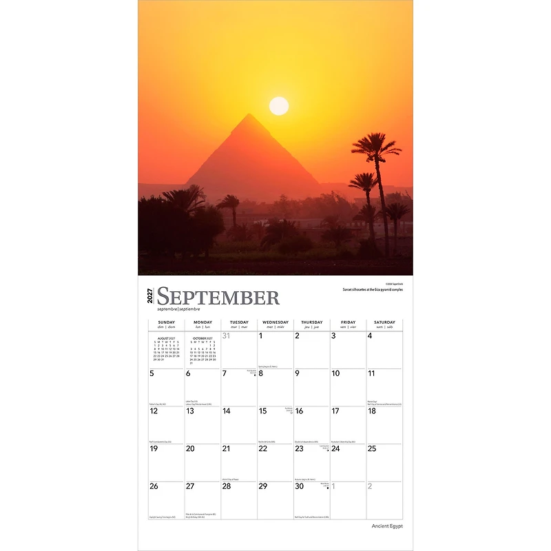 Ancient Egypt 2027 Wall Calendar - Online Only