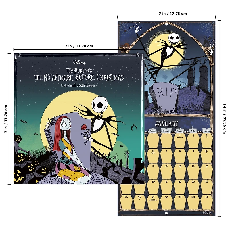 Nightmare Before Christmas 2026 Mini Calendar