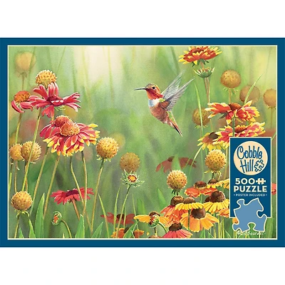 Rufous Hummingbird 500 Piece Puzzle Cobble Hill