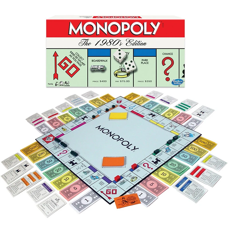 Monopoly 80s Edition Family Board Game