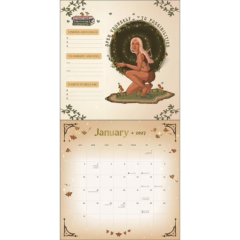 Manifest Your Dreams 2027 Wall Calendar
