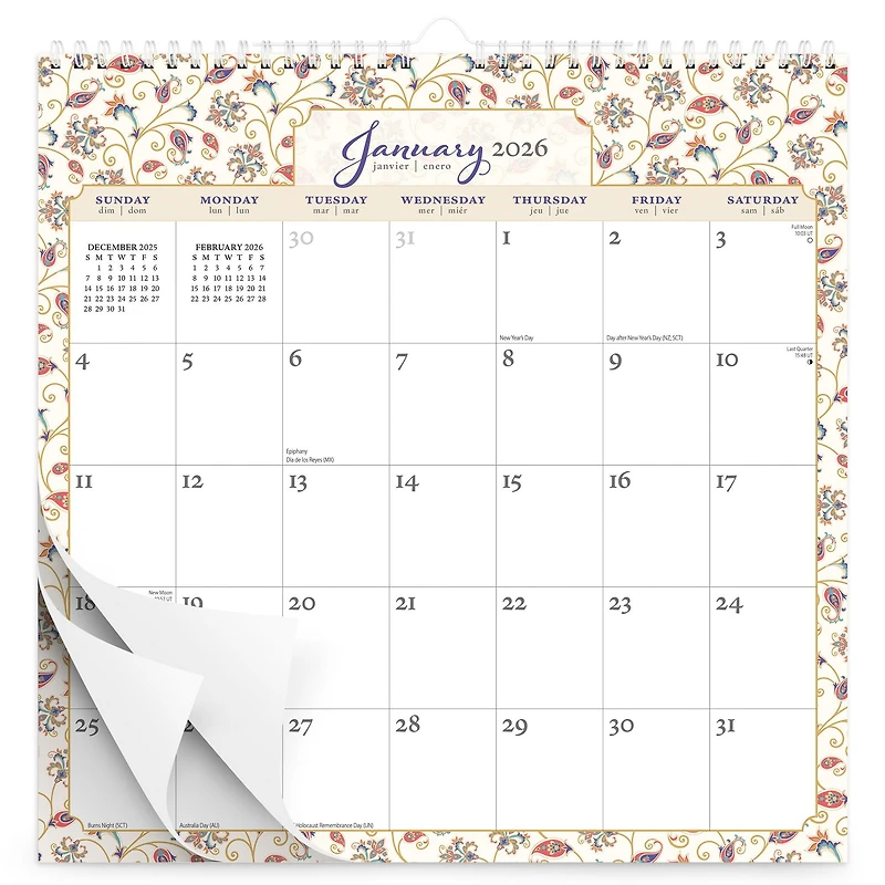 Tuscan Delight 2026 Wall Calendar - Online Only