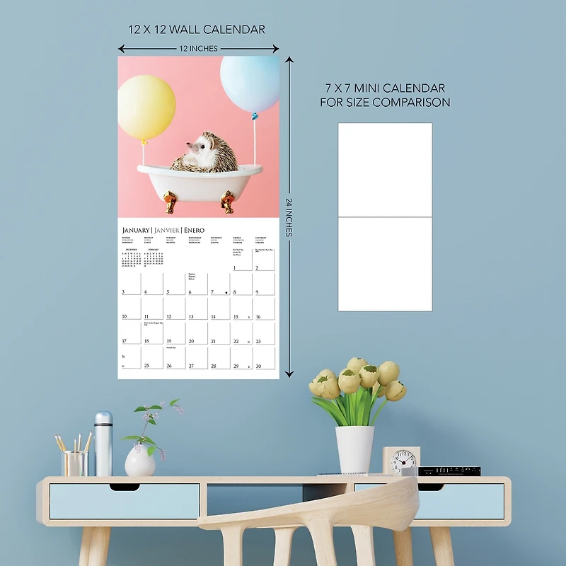 Happiest Hedgehogs 2027 Wall Calendar - Online Only