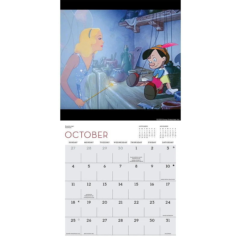 Disney Animation 2026 Wall Calendar - Online Only