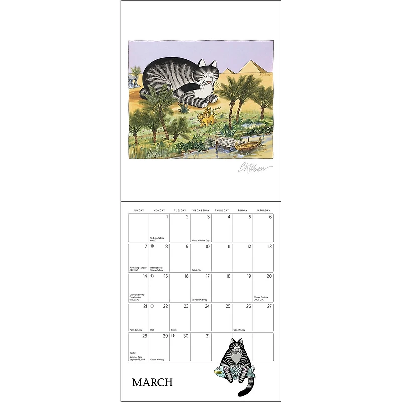 B Kliban Cat 2027 Mini Calendar - Online Only