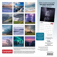 Canadian Geographic Wicked Weather 2026 Wall Calendar