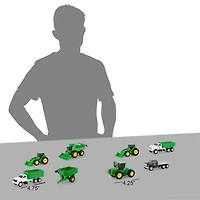 4" John Deere Big Equipment  4 Piece Set Assorted Machines