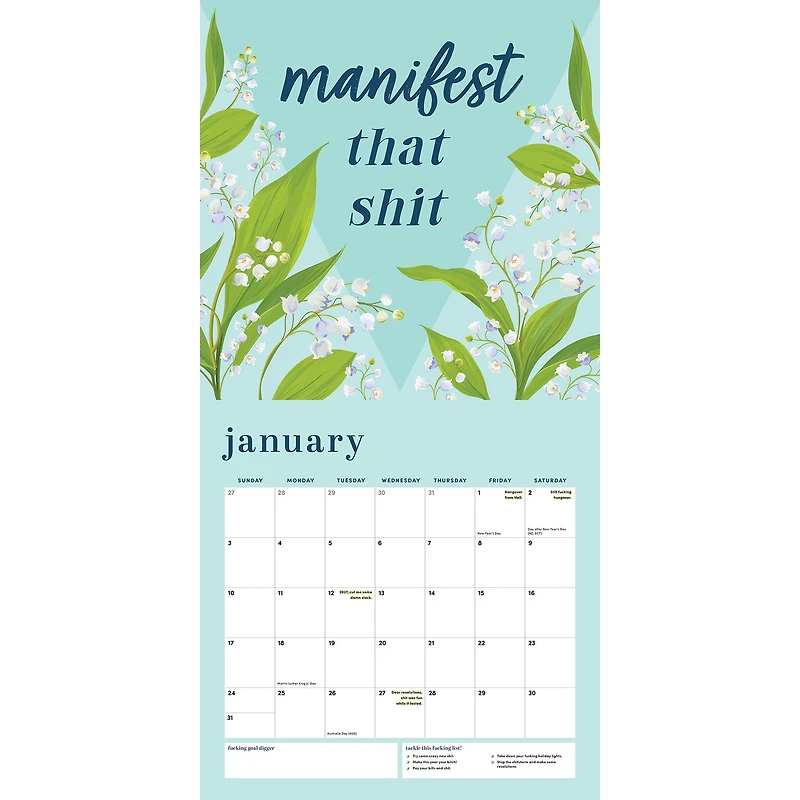 She Believed She Could So She Fucking Did 2027 Wall Calendar - Online Only