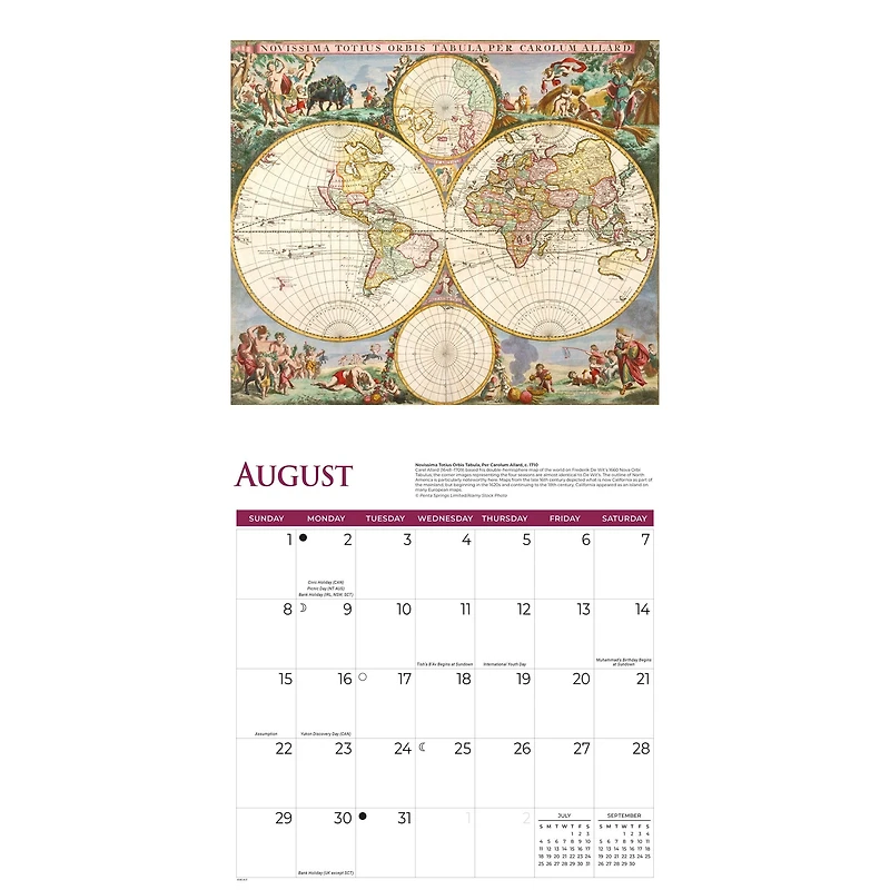 Antique Maps 2027 Wall Calendar