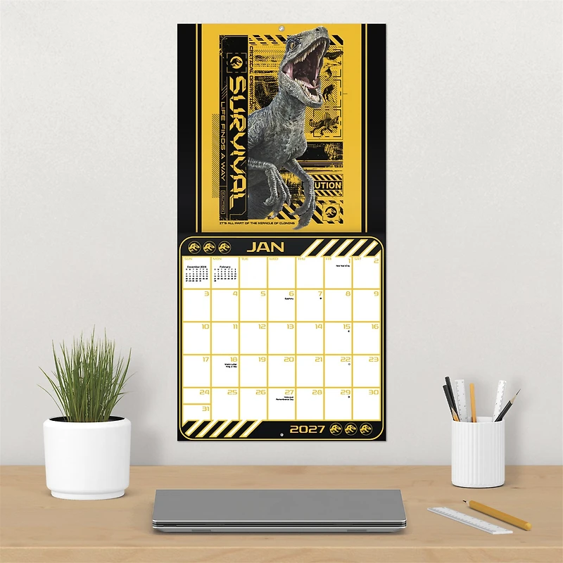 Jurassic World 2027 Wall Calendar