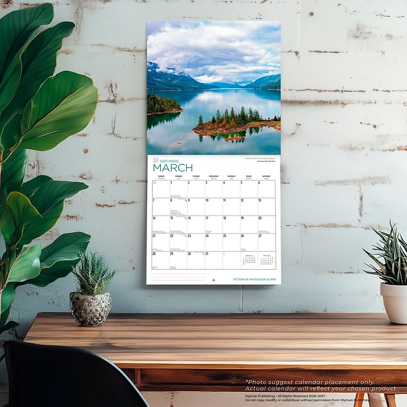 Victoria and Vancouver Island 2027 Wall Calendar