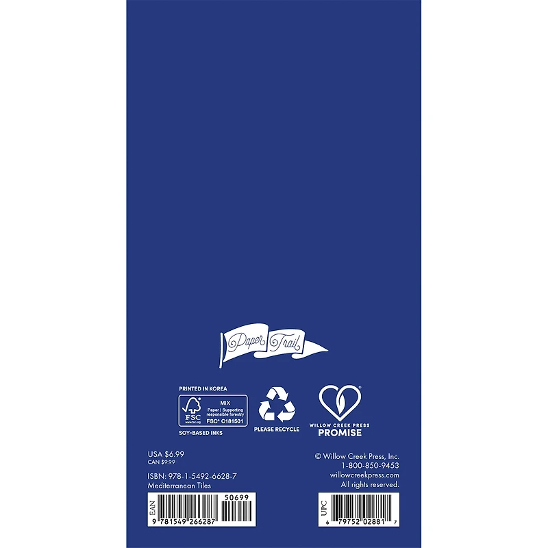 Mediterranean Tiles 2027-2028 2-Year Pocket Planner