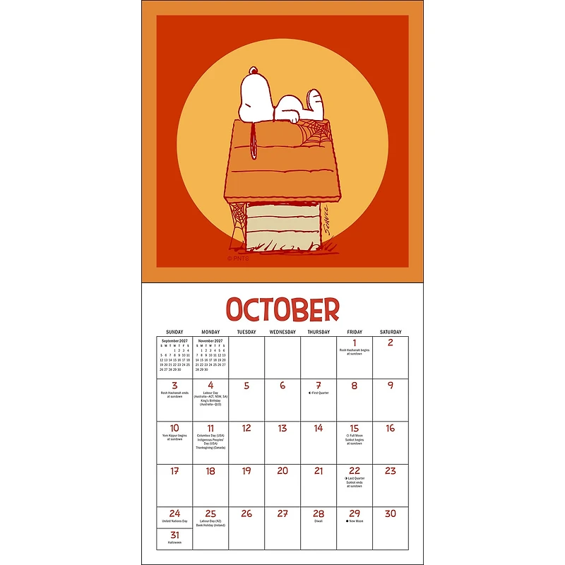 Peanuts @Snoopygrams 2027 Mini Calendar