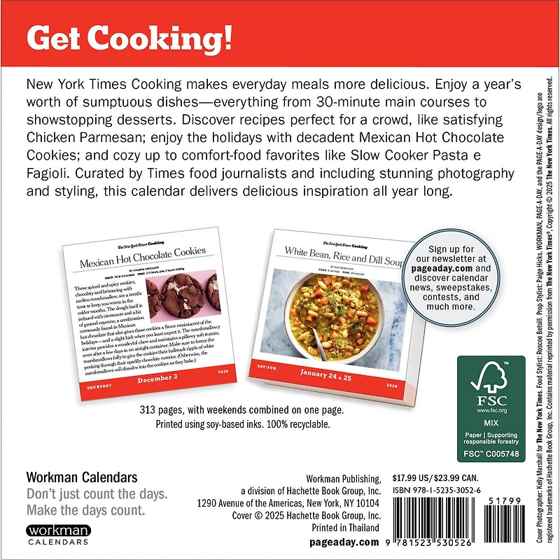 New York Times Cooking 2026 Box Calendar - Online Only