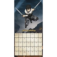 Attack On Titan 2026 Wall Calendar