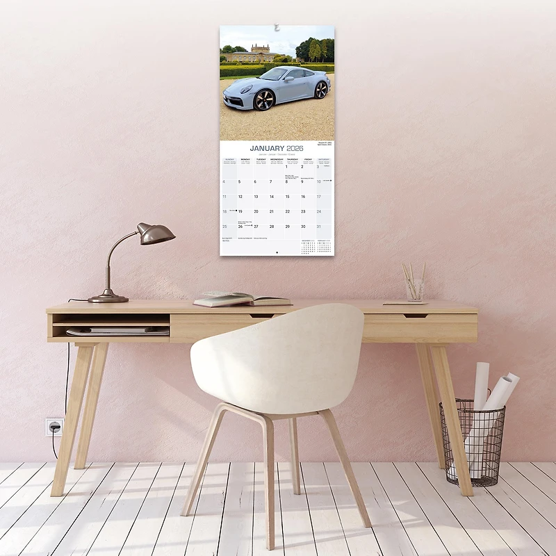 Porsche 2026 Wall Calendar