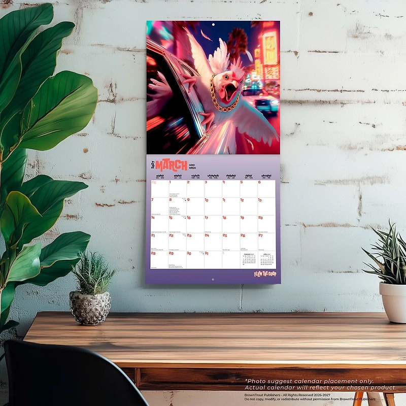Flew the Coop 2027 Wall Calendar