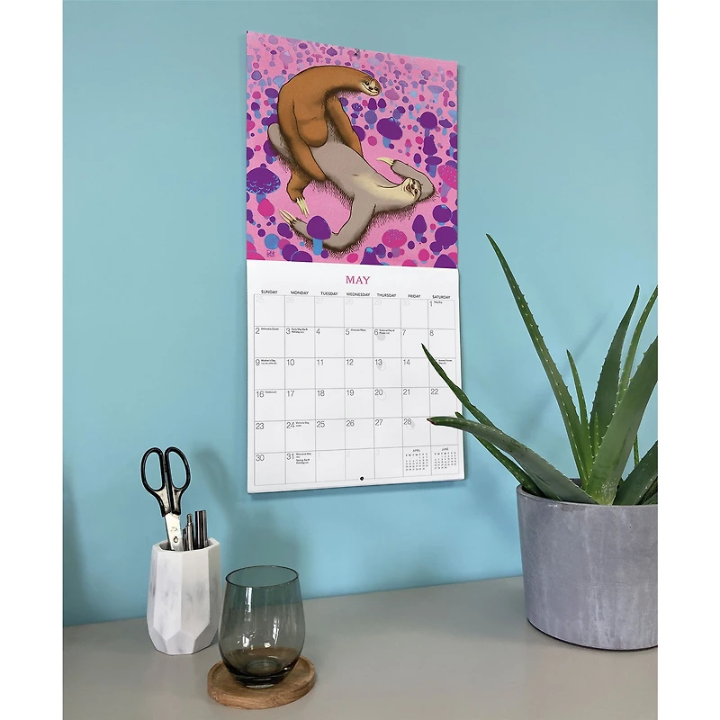 Kama Sutra Sloths 2027 Wall Calendar