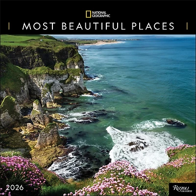 National Georgraphic Most Beautiful Places 2026 Wall Calendar