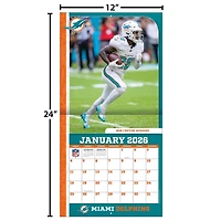 NFL Miami Dolphins 2026 Wall Calendar - Online Only