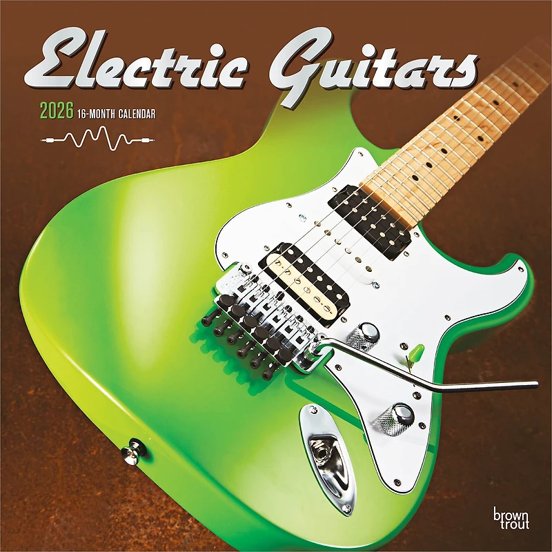 Electric Guitars 2026 Wall Calendar