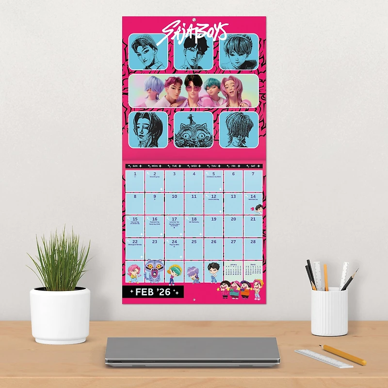 Kpop Demon Hunters 2026 Wall Calendar