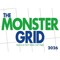 Monster Grid Deluxe 2026 Wall Calendar