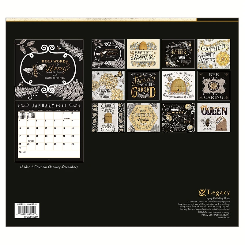 Bee-u-tiful Life 2027 Wall Calendar - Online Only