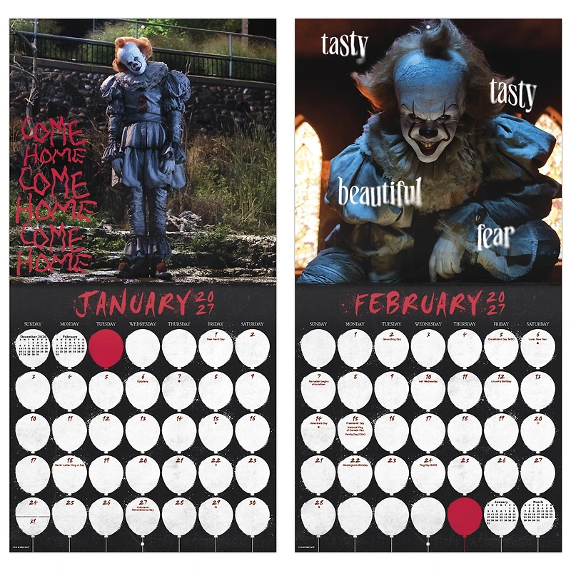 IT 2027 Wall Calendar