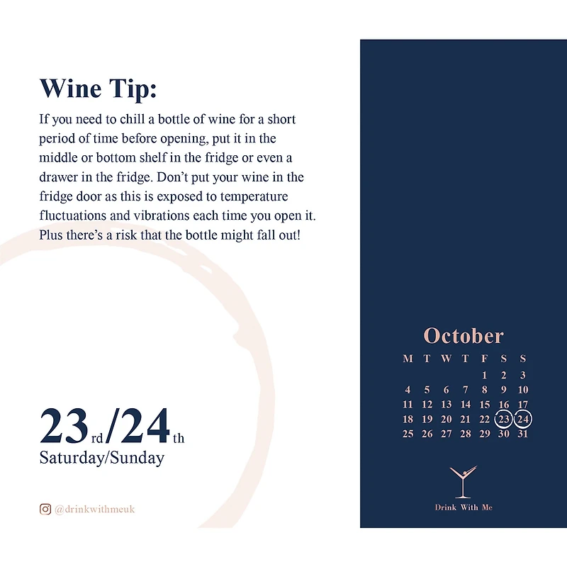 Wine Wisdom 2027 Box Calendar