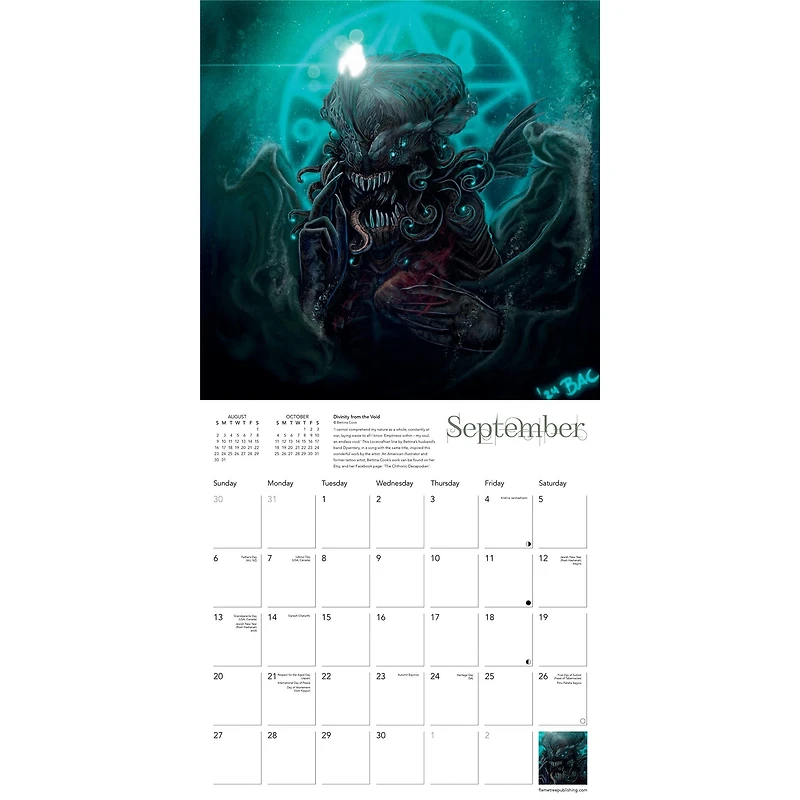 Cthulhu 2026 Wall Calendar - Online Only