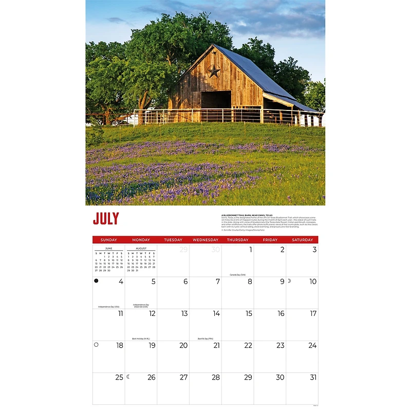 Barns 2027 Wall Calendar