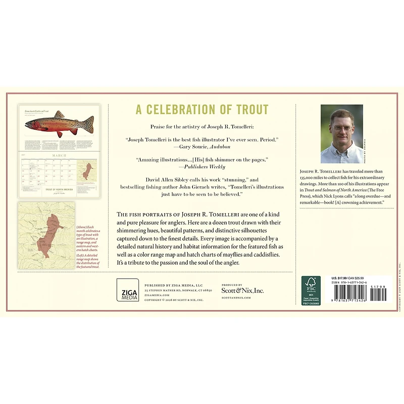 Trout of North America 2027 Wall Calendar