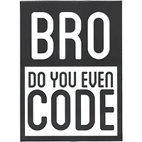 Bro Do You Even Code Vinyl Sticker
