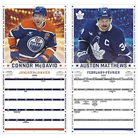 NHL Superstars Bilingual 2026 Wall Calendar
