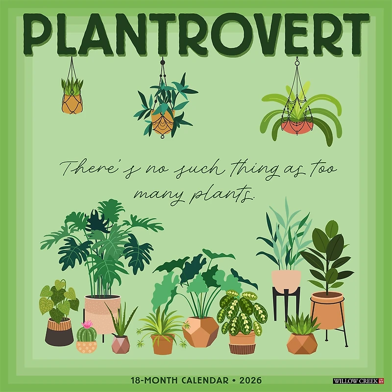 Plantrovert 2026 Wall Calendar