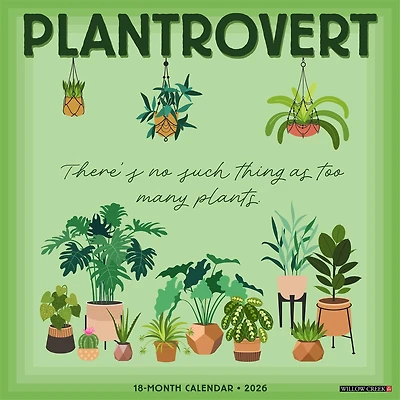 Plantrovert 2026 Wall Calendar