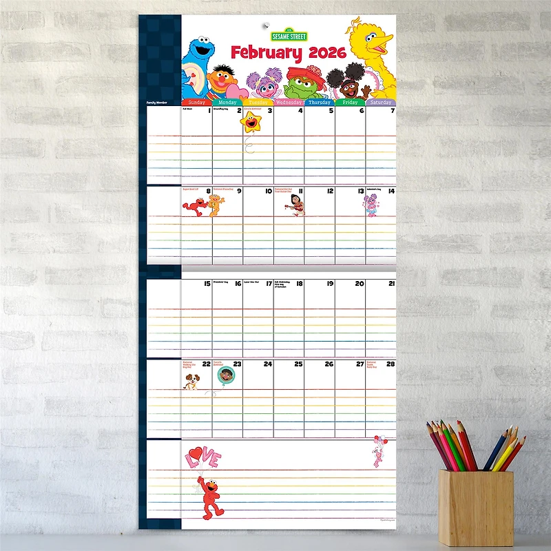 Sesame Street 2026 Wall Calendar - Online Only