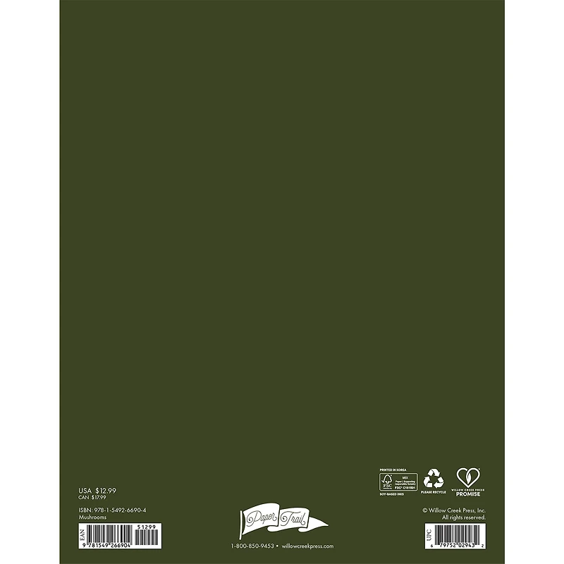 Mushrooms 2027 Monthly Planner